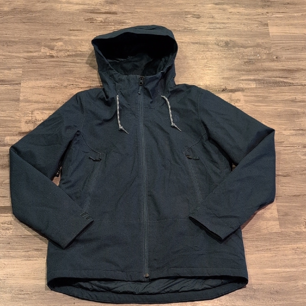 The North Face Women's Navy Hooded Raincoat